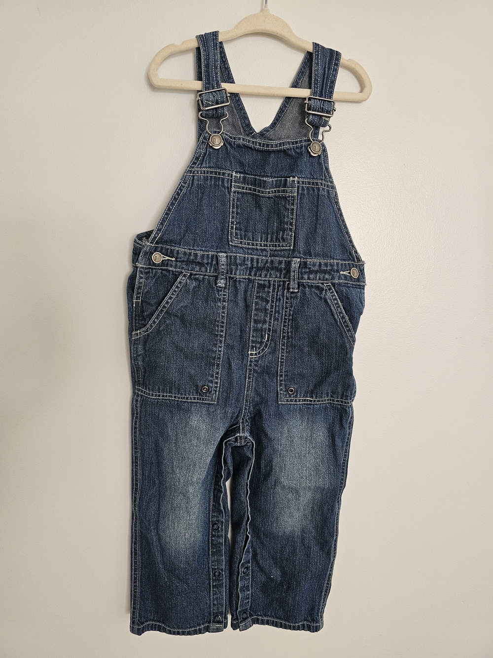 🧸2/20$ Gymboree Dark Blue Denim Kids Overalls 3T